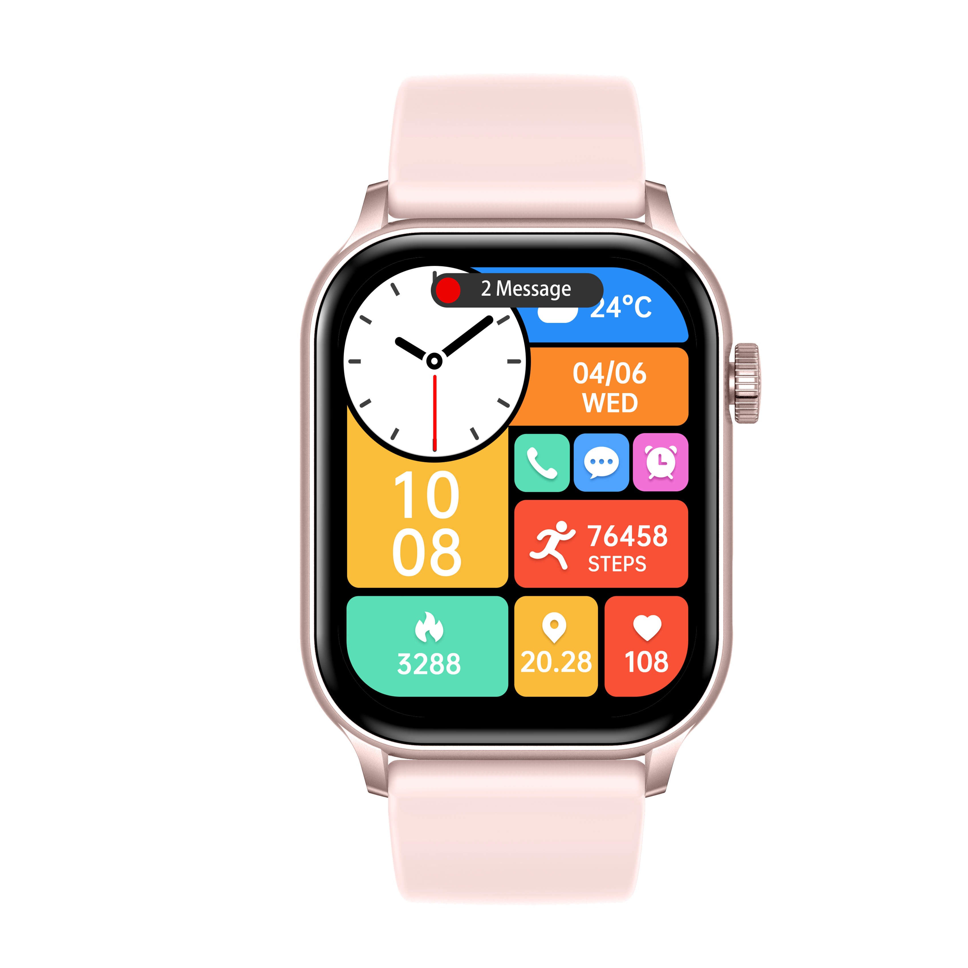 Philippe Palmer Smart Watch LP26 AMOLED Ultra Light Pink - 2