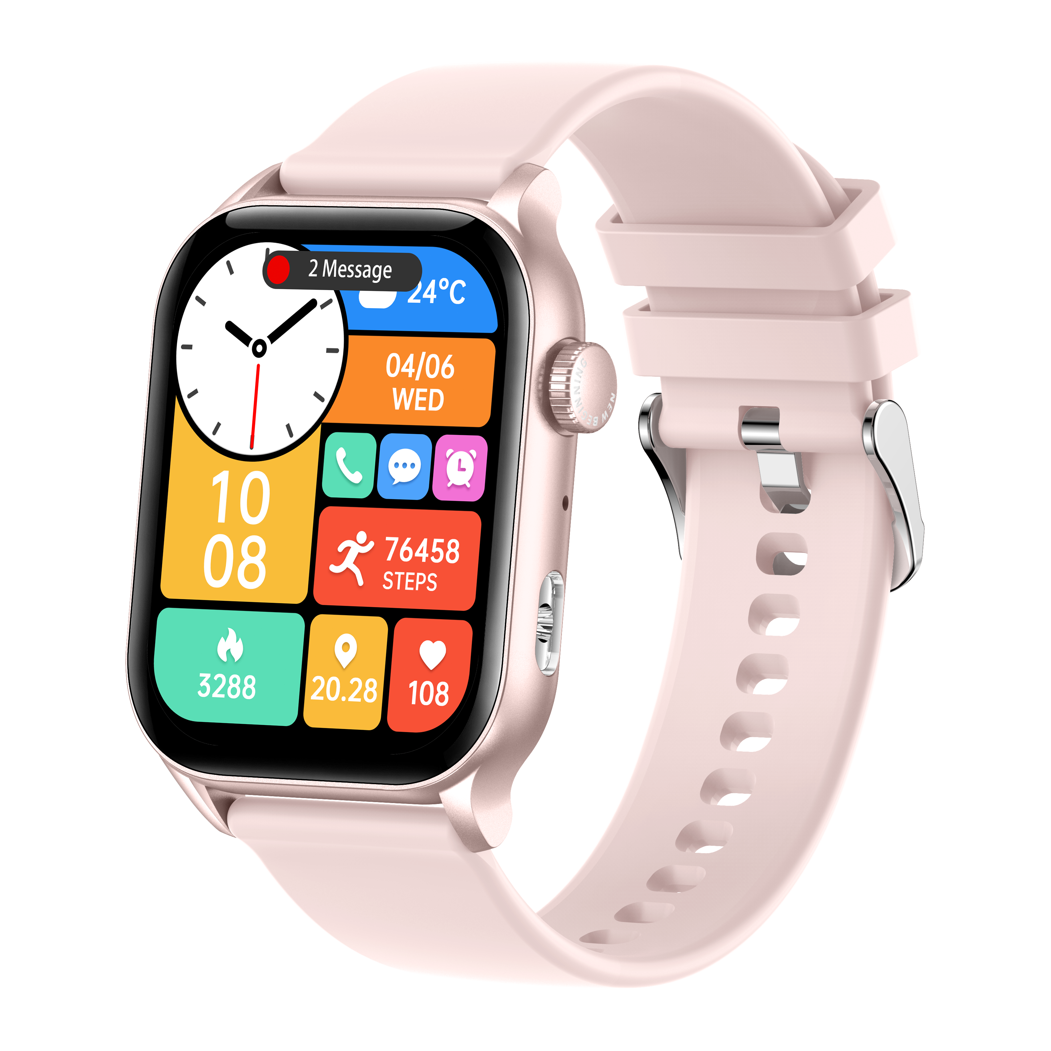 Philippe Palmer Smart Watch LP26 AMOLED Ultra Light Pink - 6