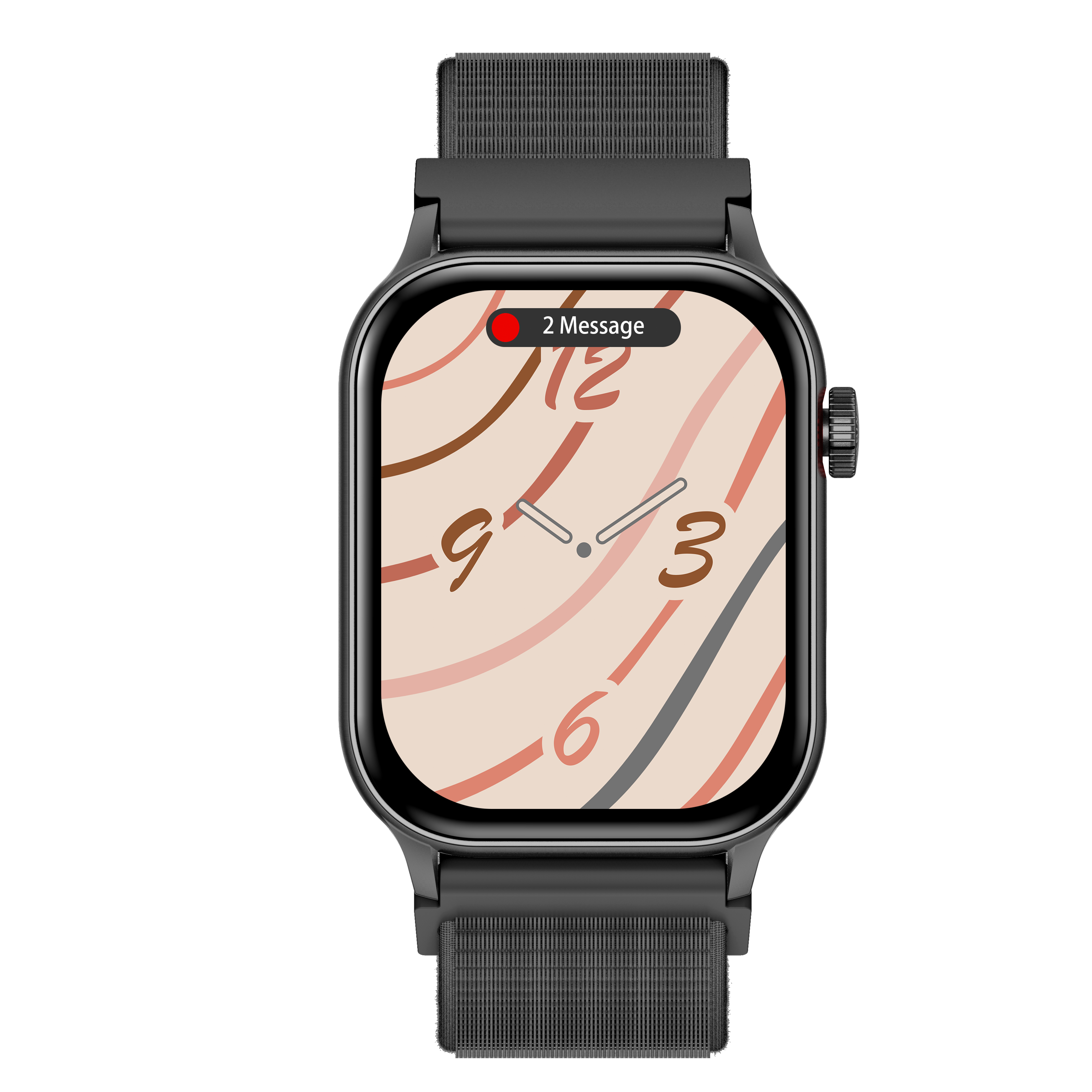 Philippe Palmer Smart Watch LP26 AMOLED Ultra Light Black Nylon - 6