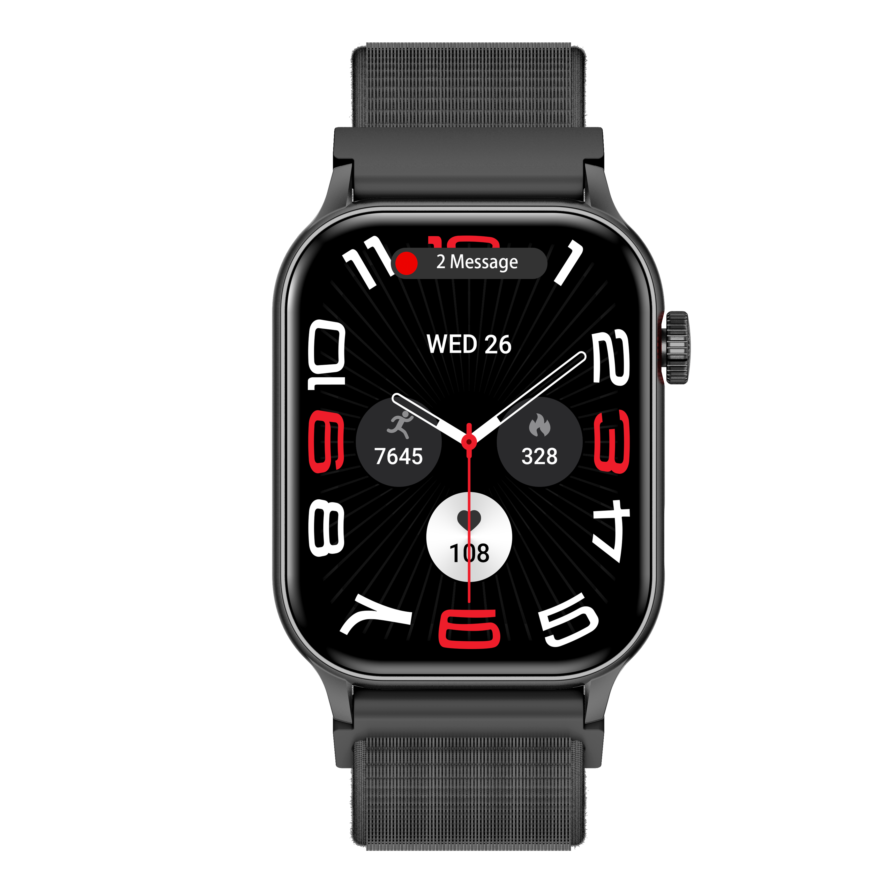 Philippe Palmer Smart Watch LP26 AMOLED Ultra Light Black Nylon - 2