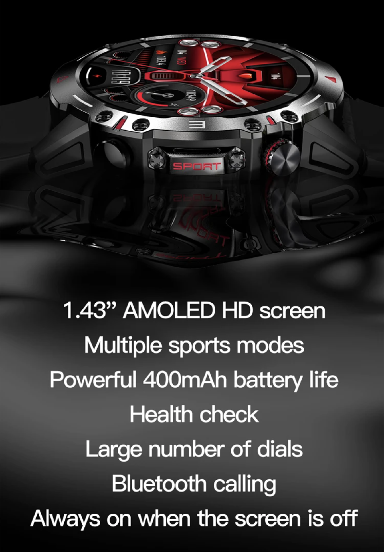 Philippe Palmer Smart Watch LP66 AMOLED Gray - 4