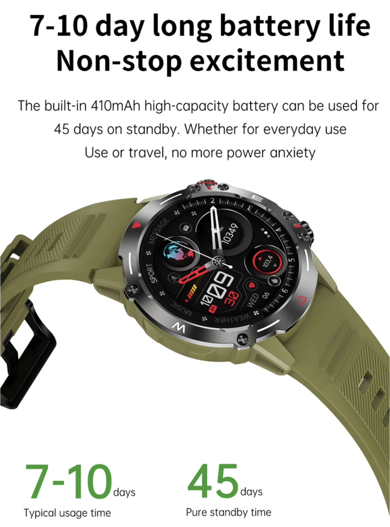 Philippe Palmer Smart Watch LP66 AMOLED Gray - 23