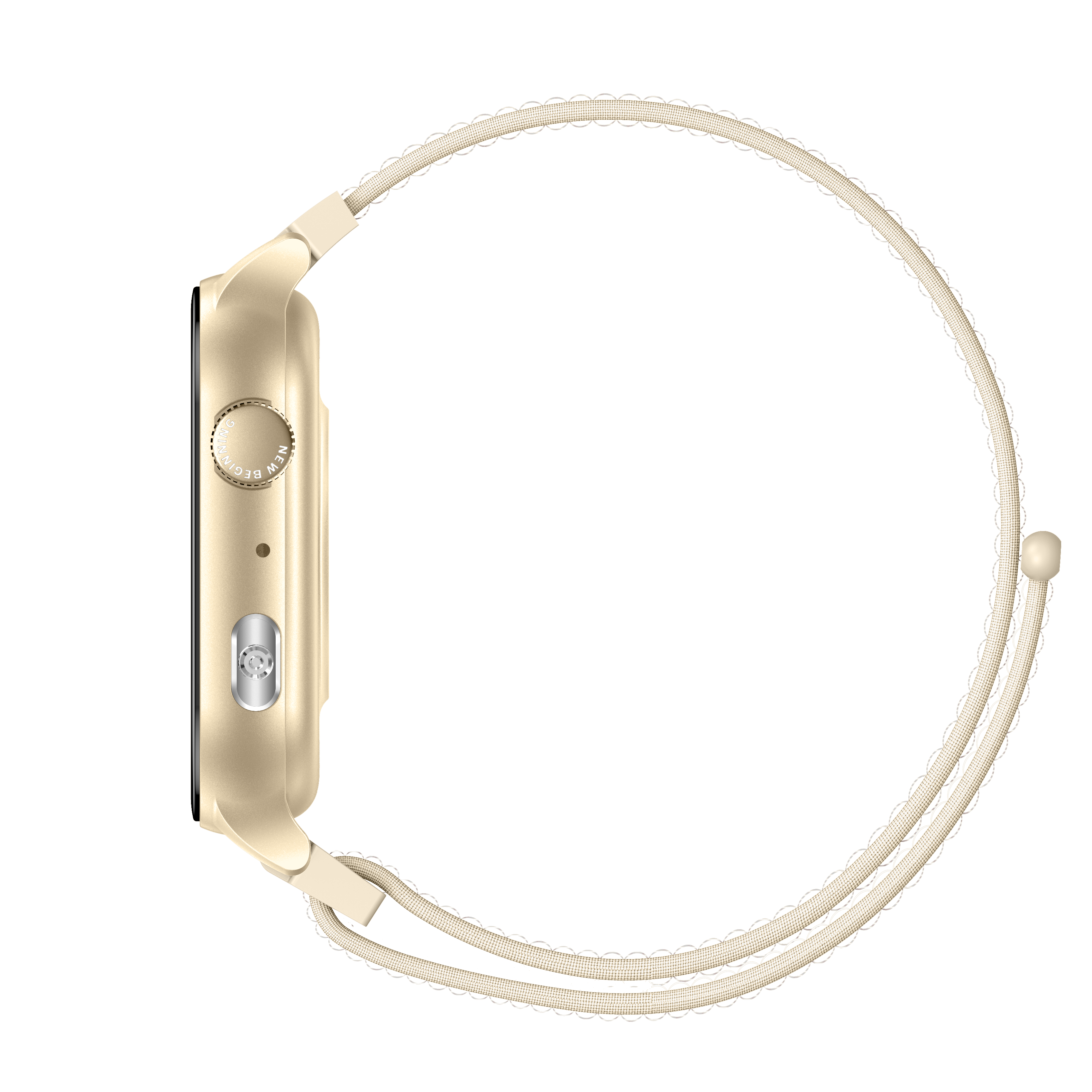 Philippe Palmer Smart Watch LP26 AMOLED Ultra Light Gold Nylon - 6