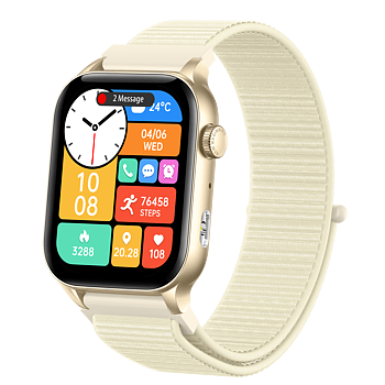 Philippe Palmer Smart Watch LP26 AMOLED Ultra Light Gold Nylon