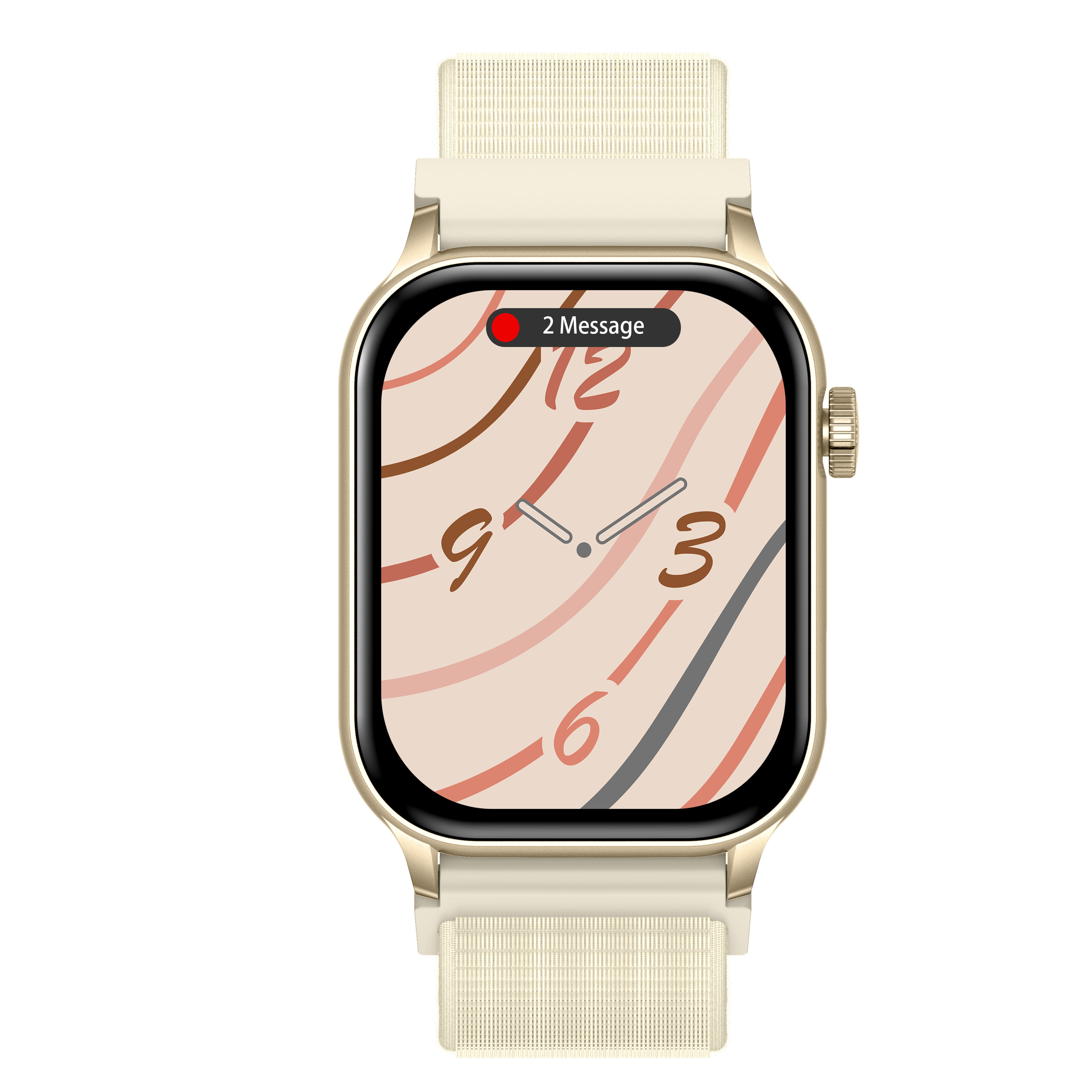 Philippe Palmer Smart Watch LP26 AMOLED Ultra Light Gold Nylon - 2