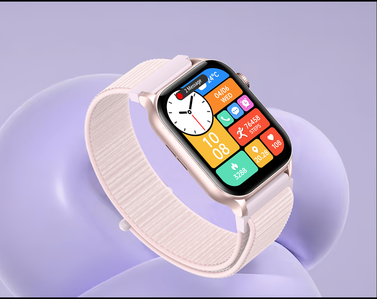 Philippe Palmer Smart Watch LP26 AMOLED Ultra Light Gold Nylon - 32
