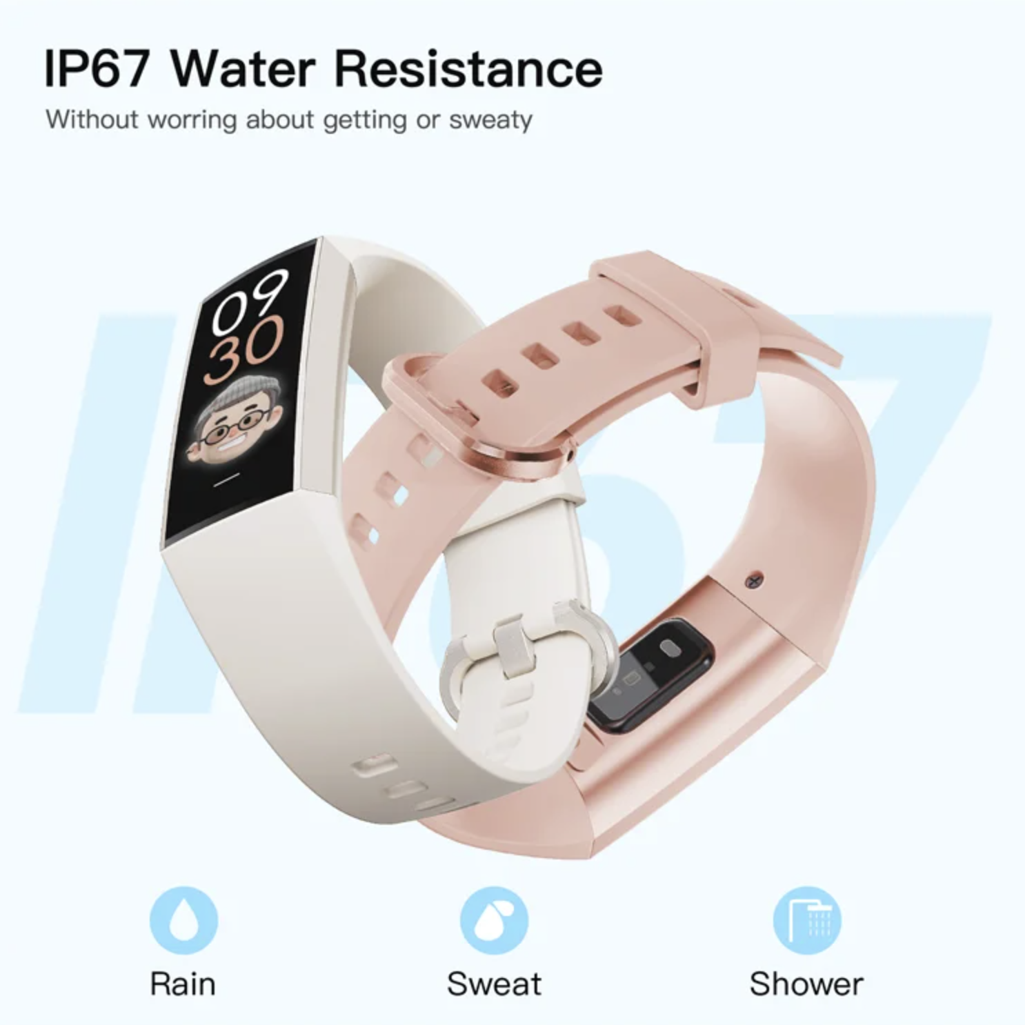Philippe Palmer Fitness Bracelet LP11 AMOLED Black - 14