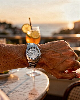 Kompass Airborne Chronograph Silver