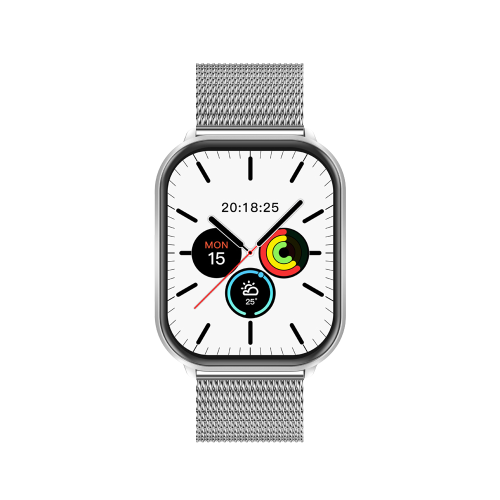 Philippe Palmer Smart Watch LP47 Silver Mesh - 2