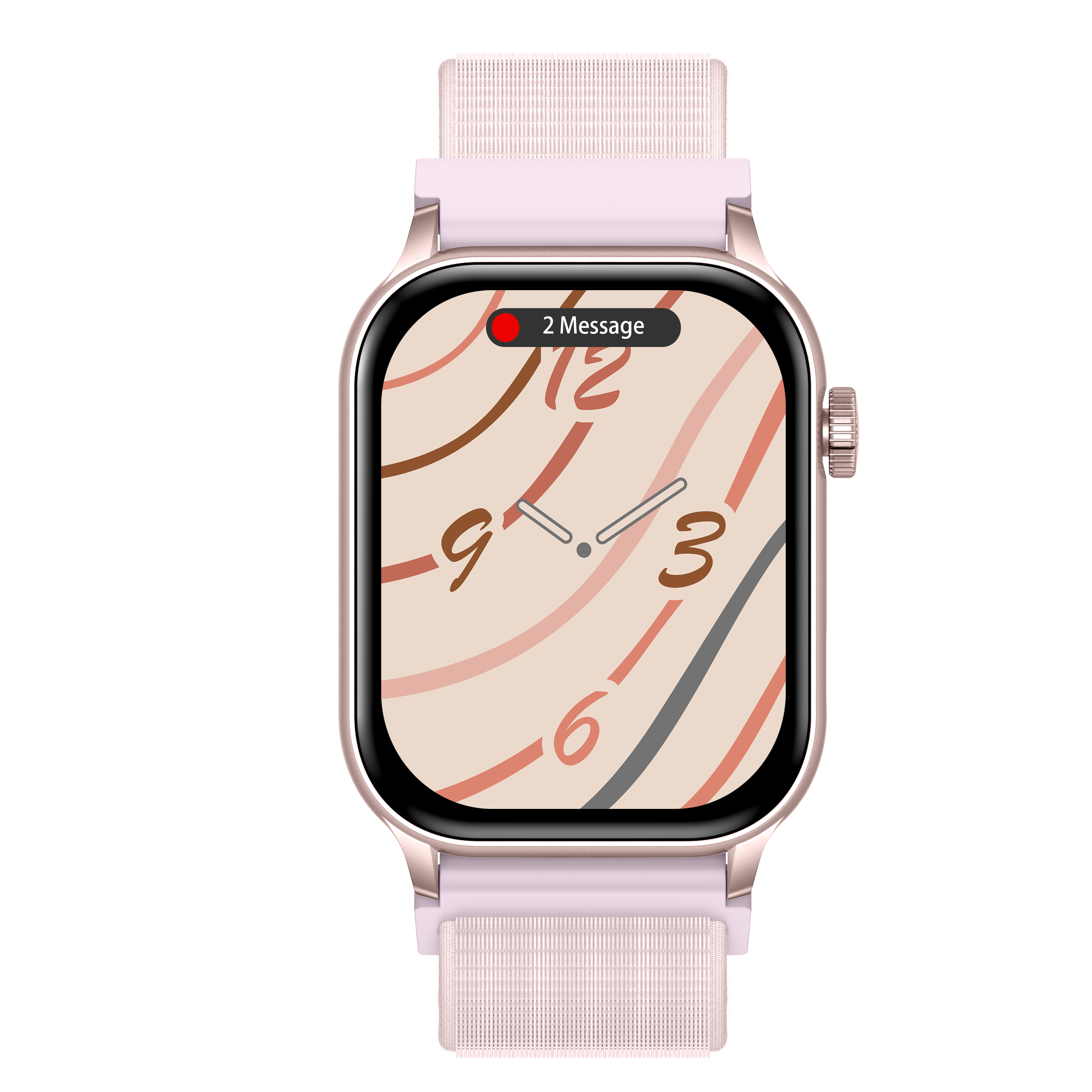 Philippe Palmer Smart Watch LP26 AMOLED Ultra Light Pink Nylon - 2