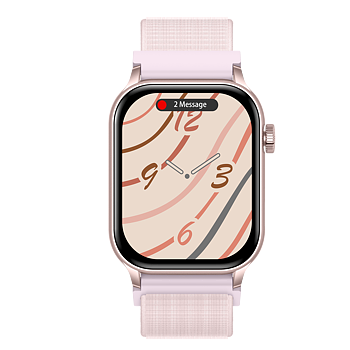 Philippe Palmer Smart Watch LP26 AMOLED Ultra Light Pink Nylon