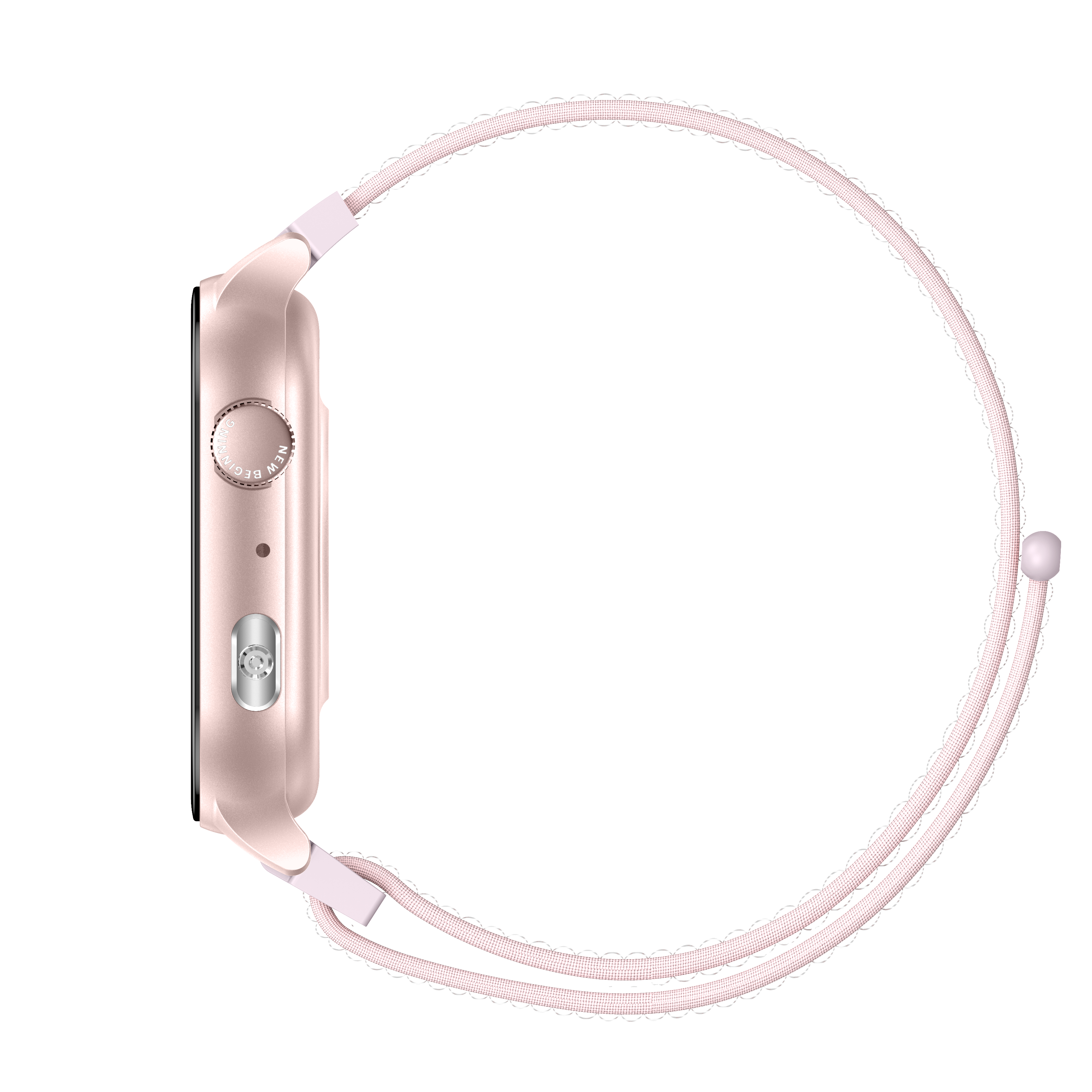 Philippe Palmer Smart Watch LP26 AMOLED Ultra Light Pink Nylon - 6