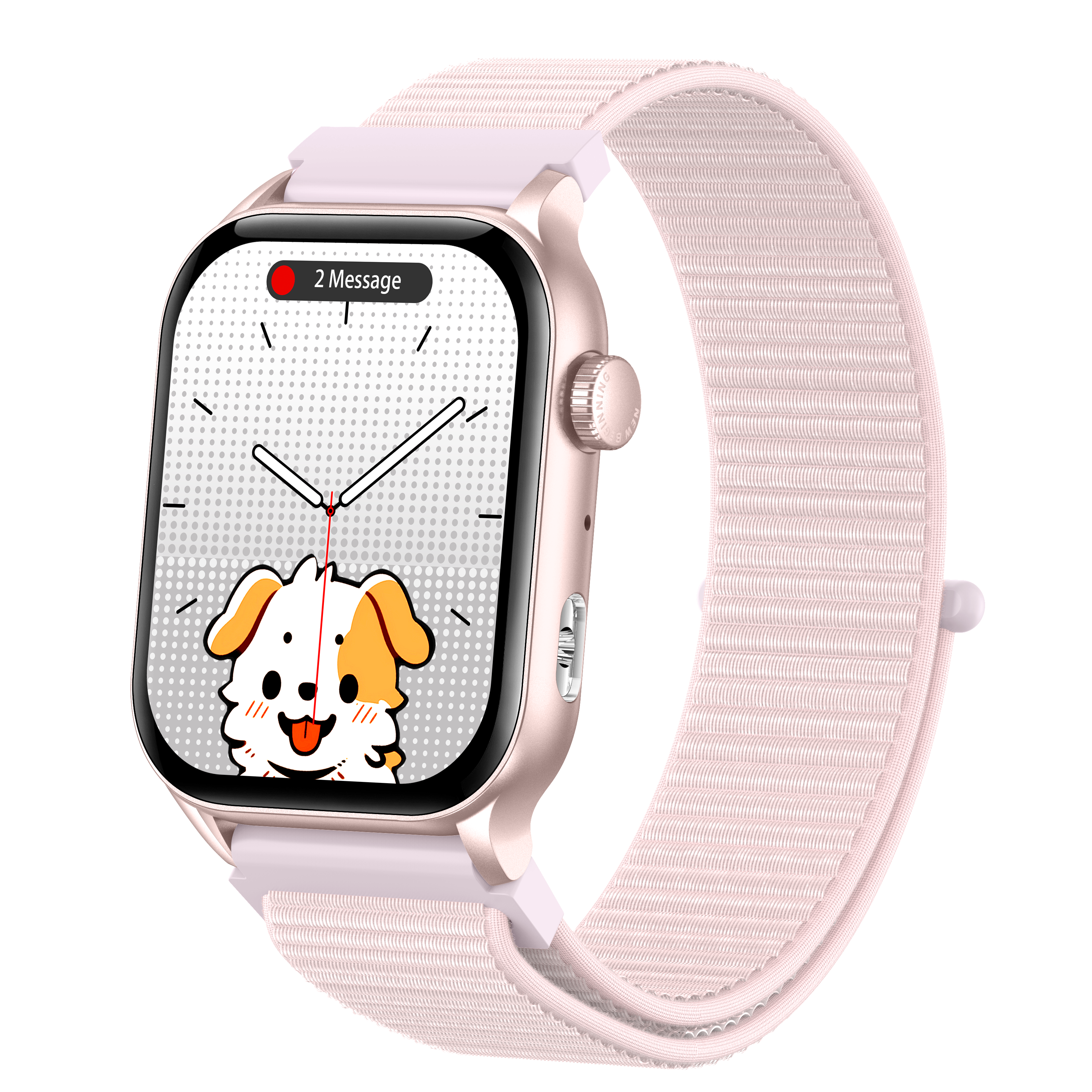 Philippe Palmer Smart Watch LP26 AMOLED Ultra Light Pink Nylon - 4