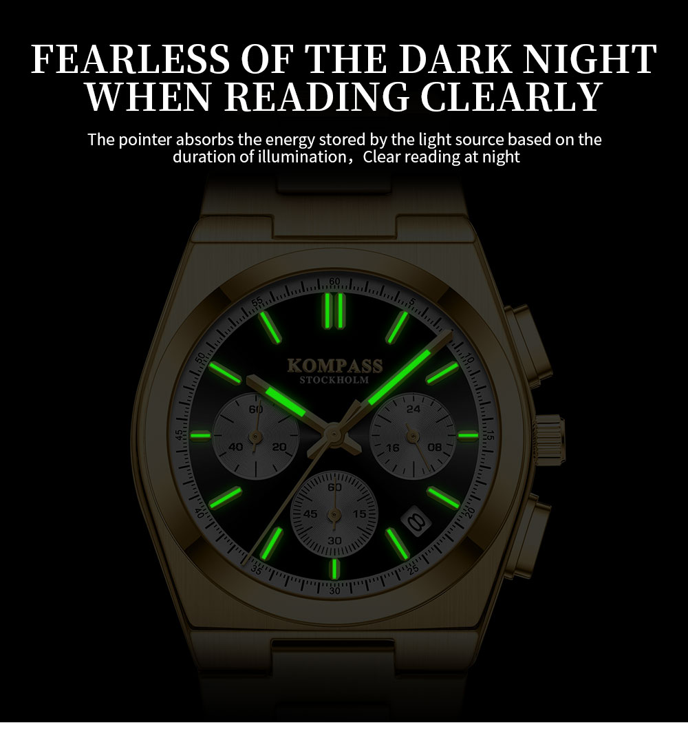 Kompass ChronoMaster Gold Silver Teal - 10