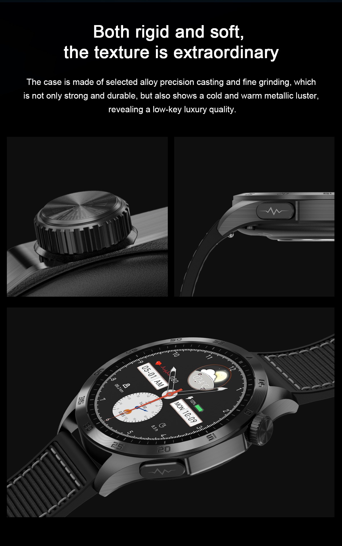 Philippe Palmer Smart Watch LP75 ECG Silver - 7