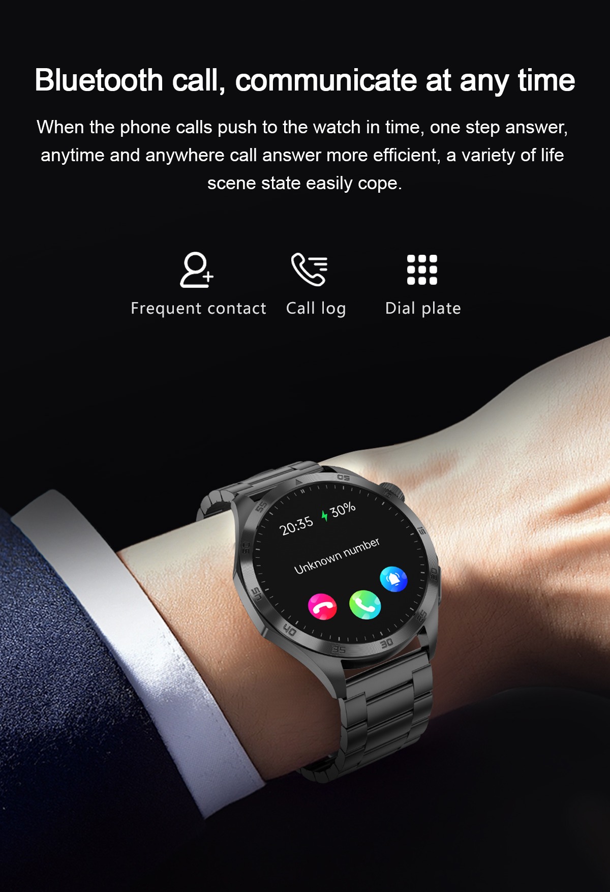 Philippe Palmer Smart Watch LP75 ECG Silver - 13