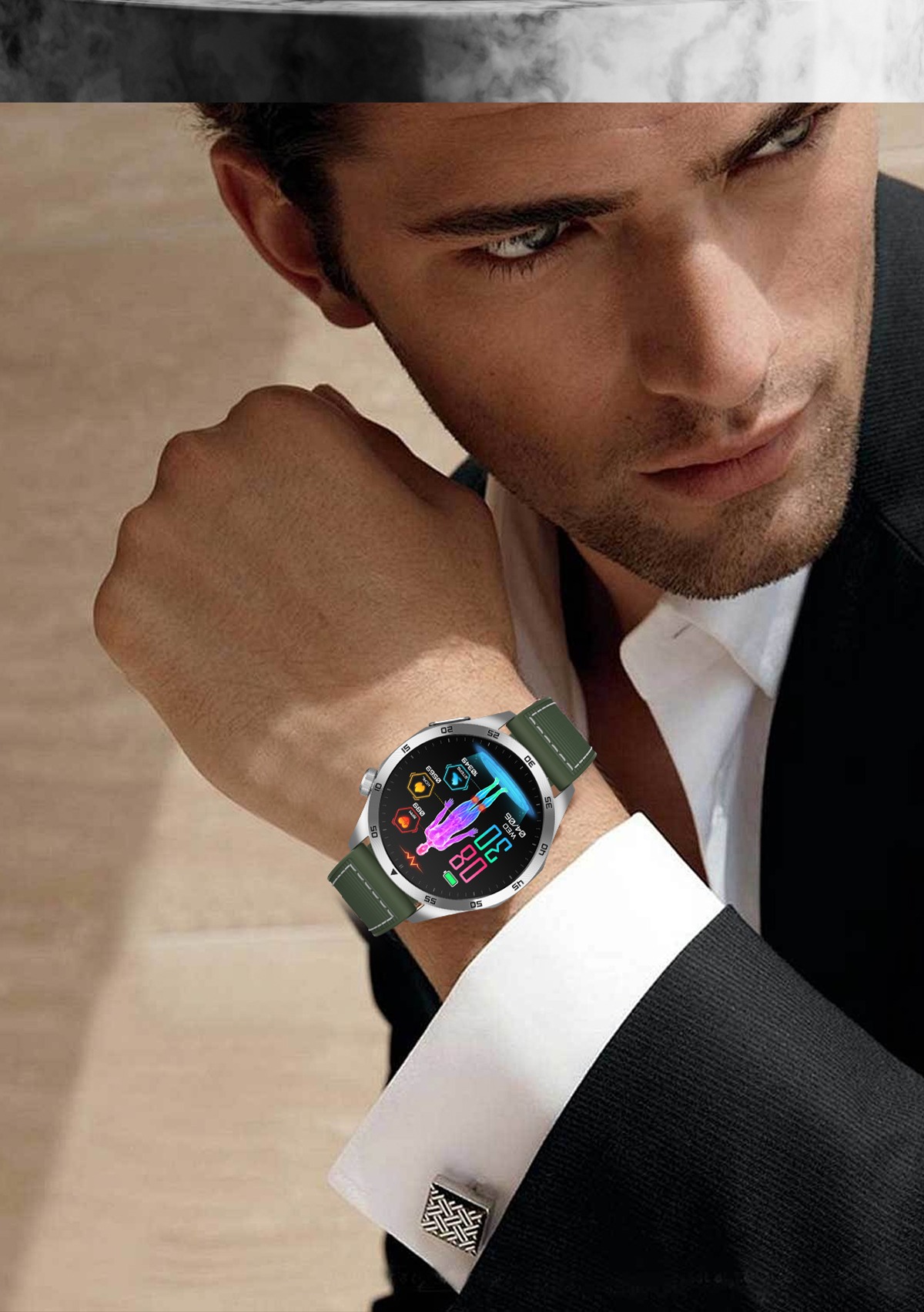 Philippe Palmer Smart Watch LP75 ECG Silver - 24