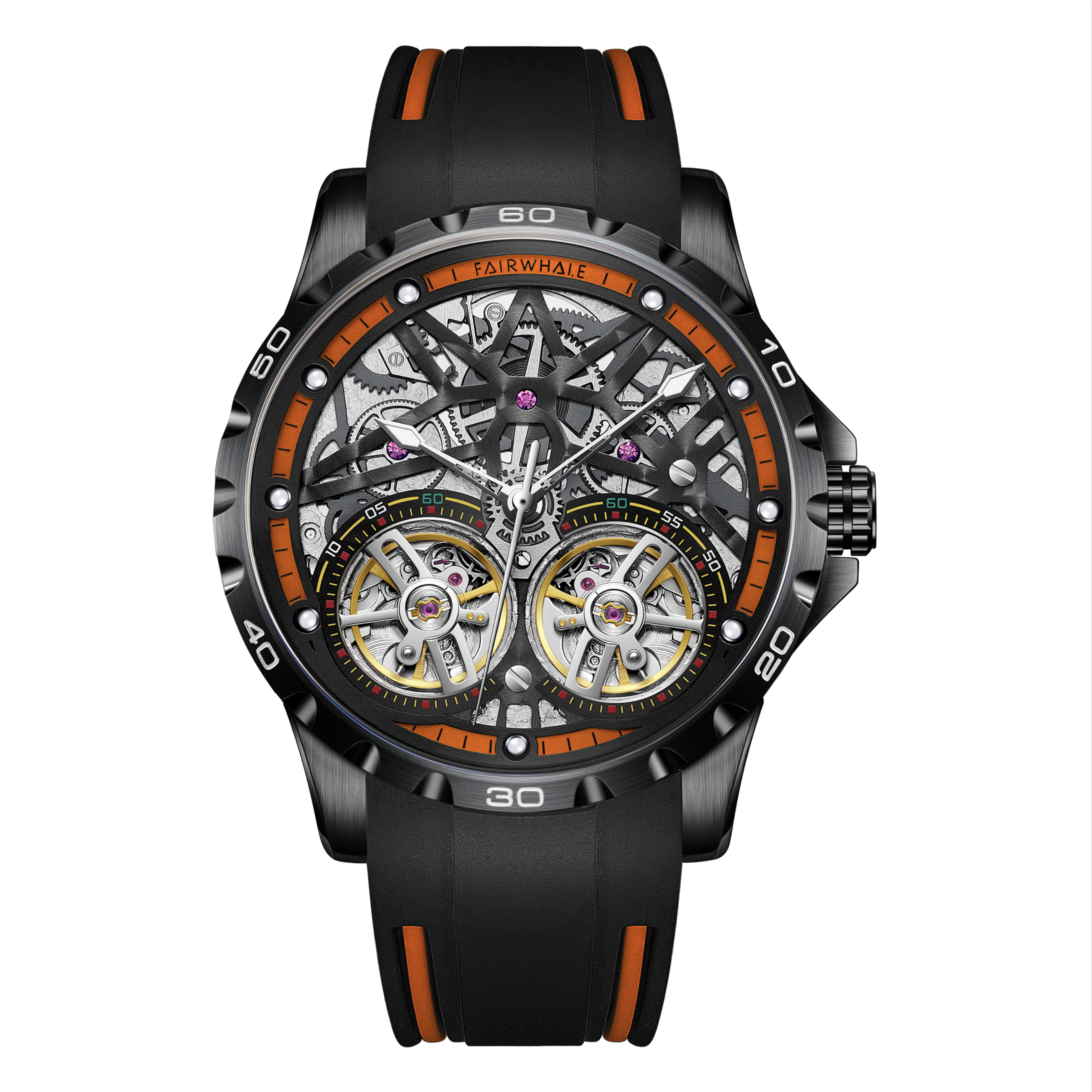Mark Fairwhale Phoenix Orange Black Rubber