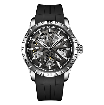 Mark Fairwhale Thunderstone Silver Black Rubber