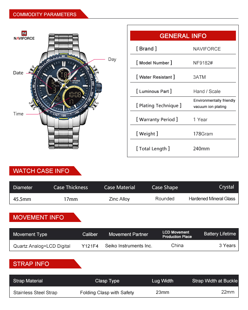 Naviforce Raptor Gold - 6