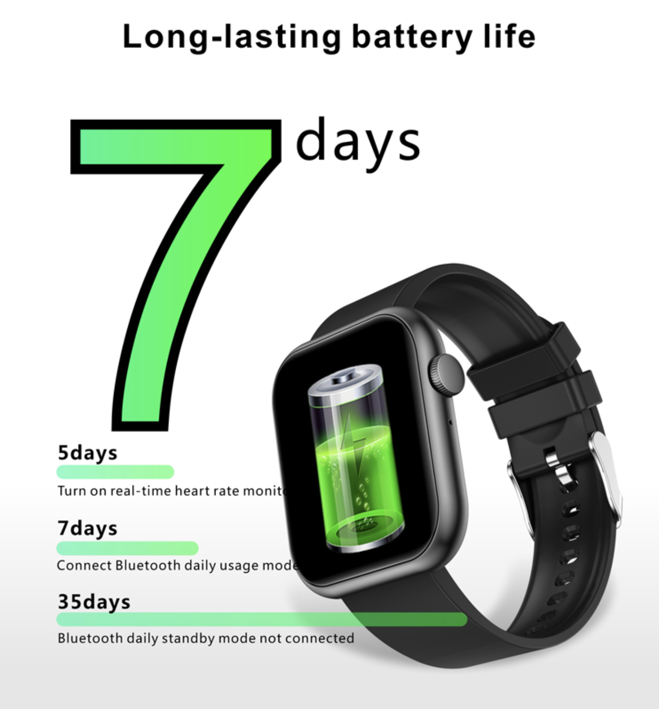 Philippe Palmer Smart Watch LP40 Black - 6
