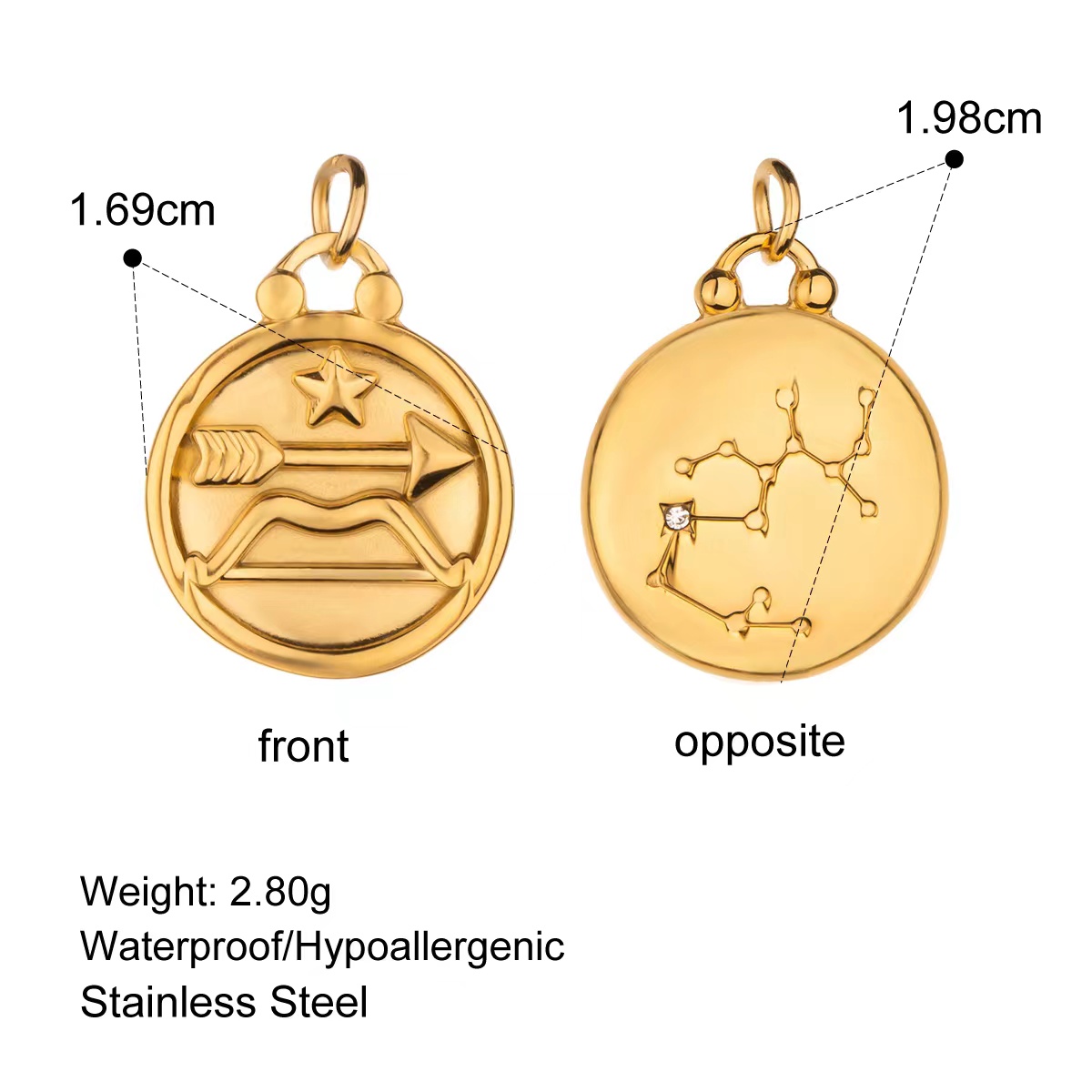 Céleste Charm Loredana Gold