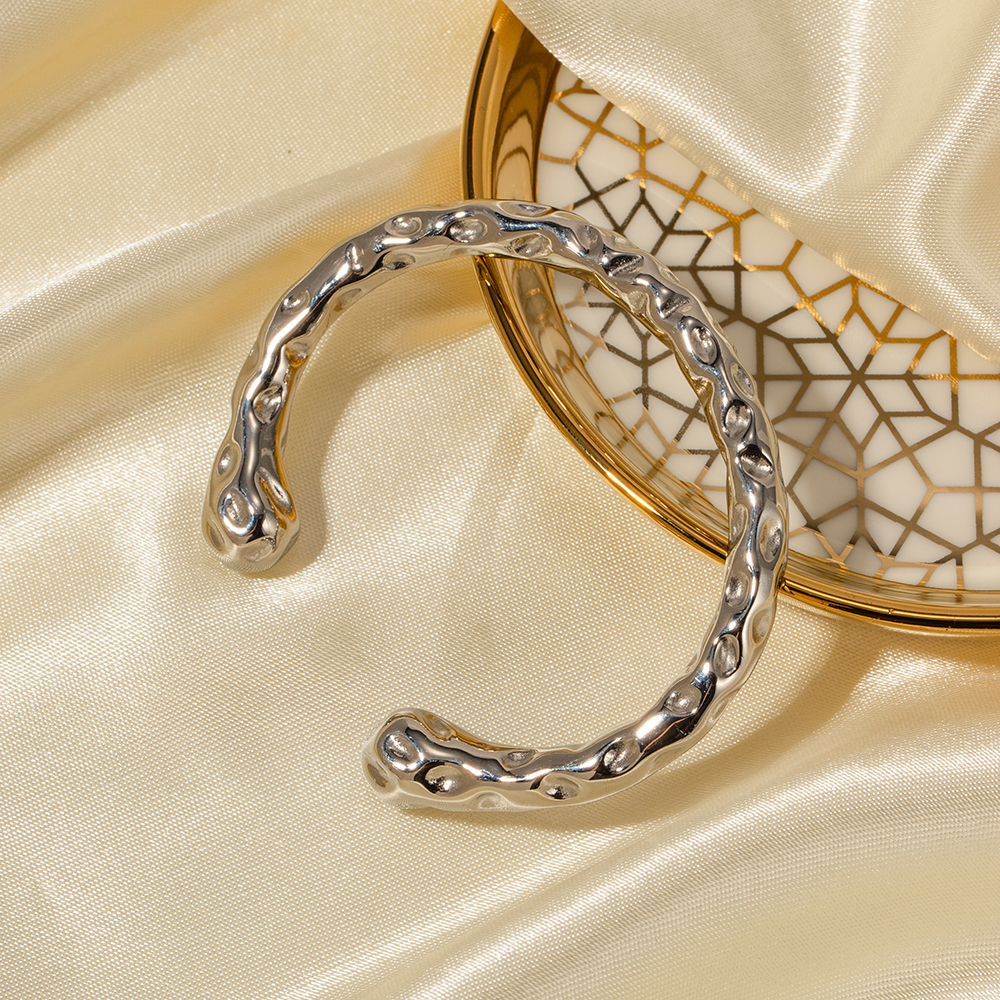 Céleste Bangle Valériane Silver - 5
