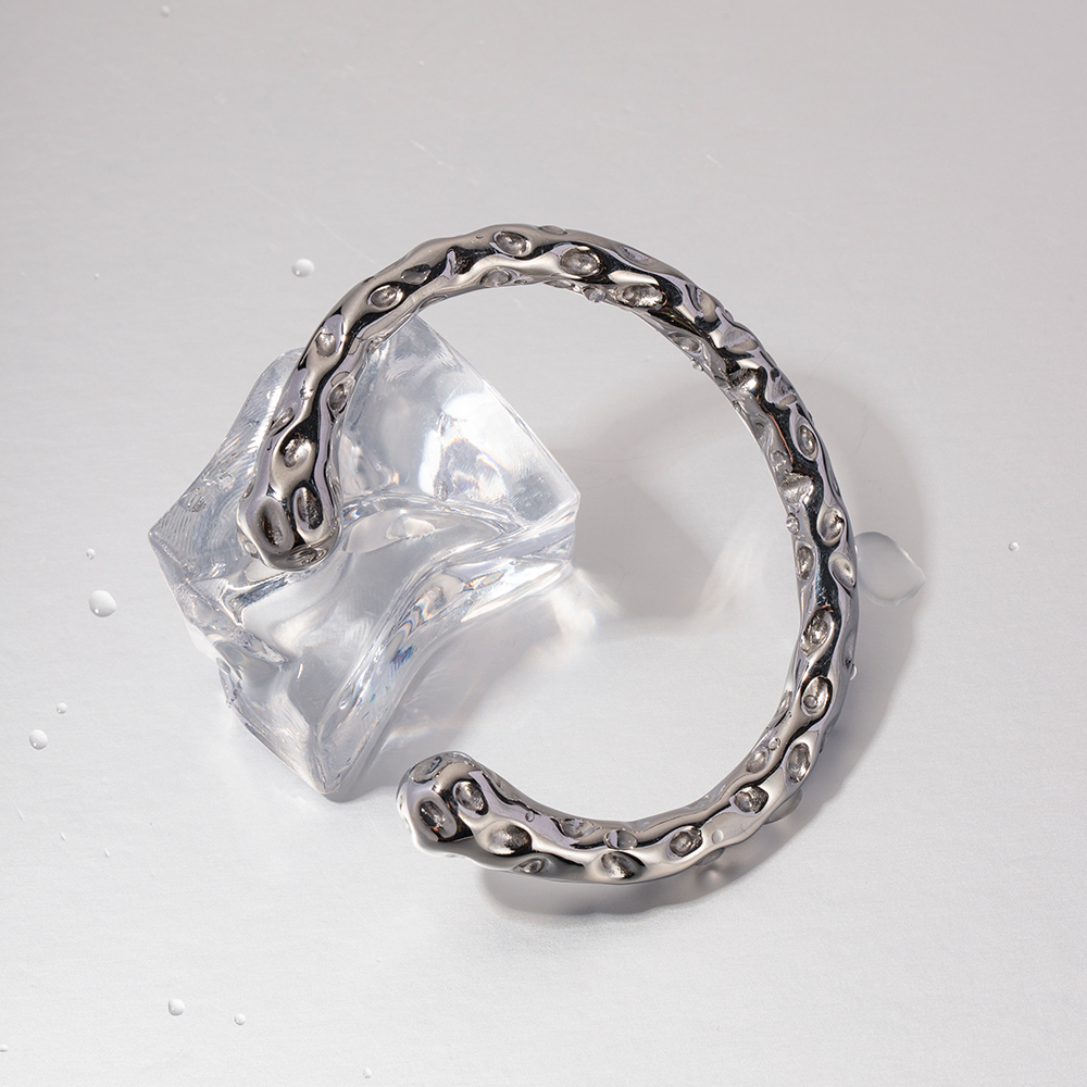 Céleste Bangle Valériane Silver - 3