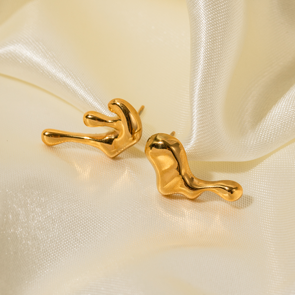 Céleste Earrings Olara 18K Gold - 5