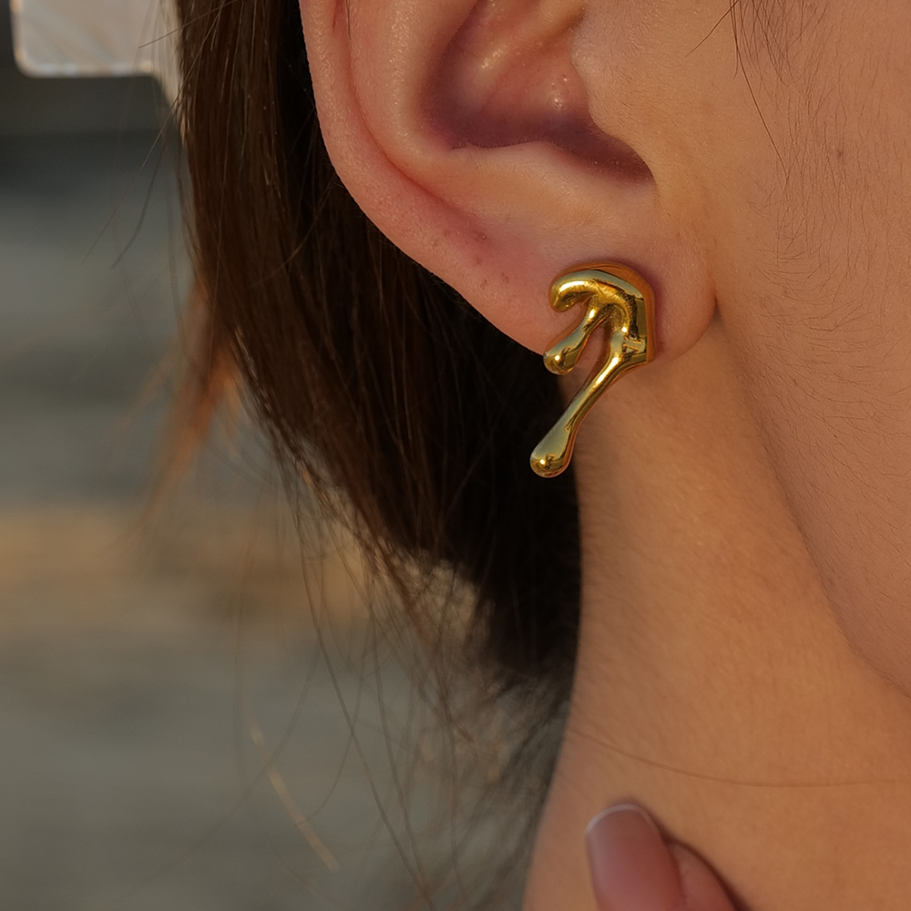 Céleste Earrings Olara 18K Gold - 4