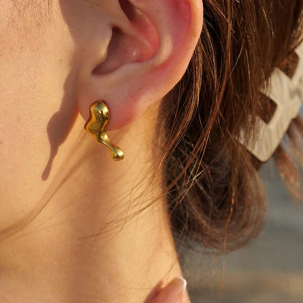 Céleste Earrings Olara 18K Gold - 3