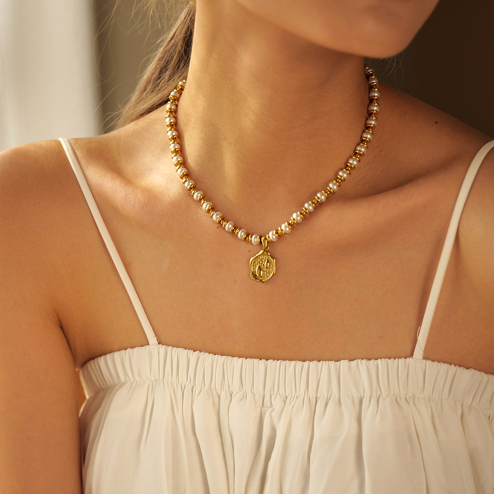 Céleste Necklace Inès 18K Gold - 5