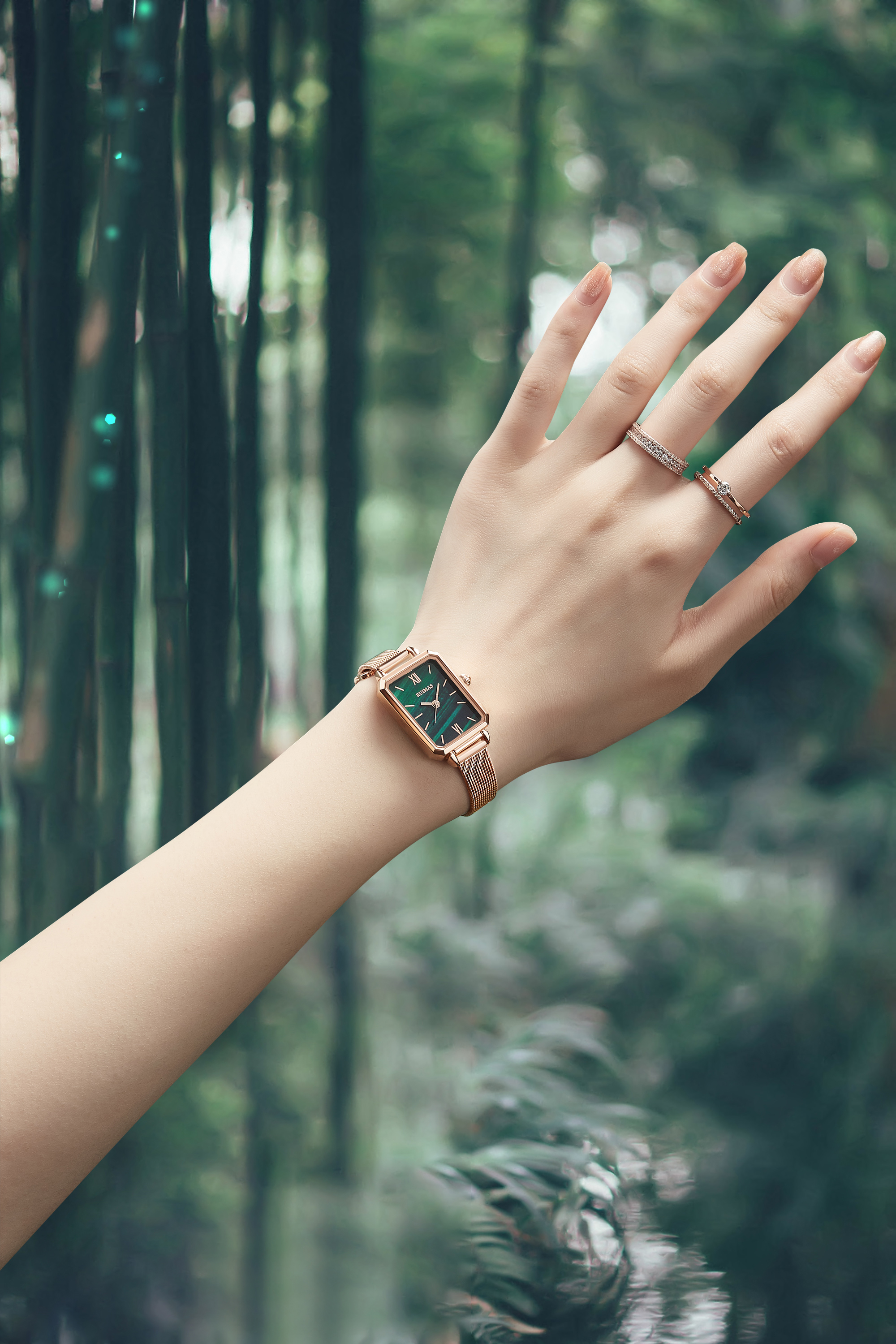 Ruimas Duchess Rose Gold Green - 7
