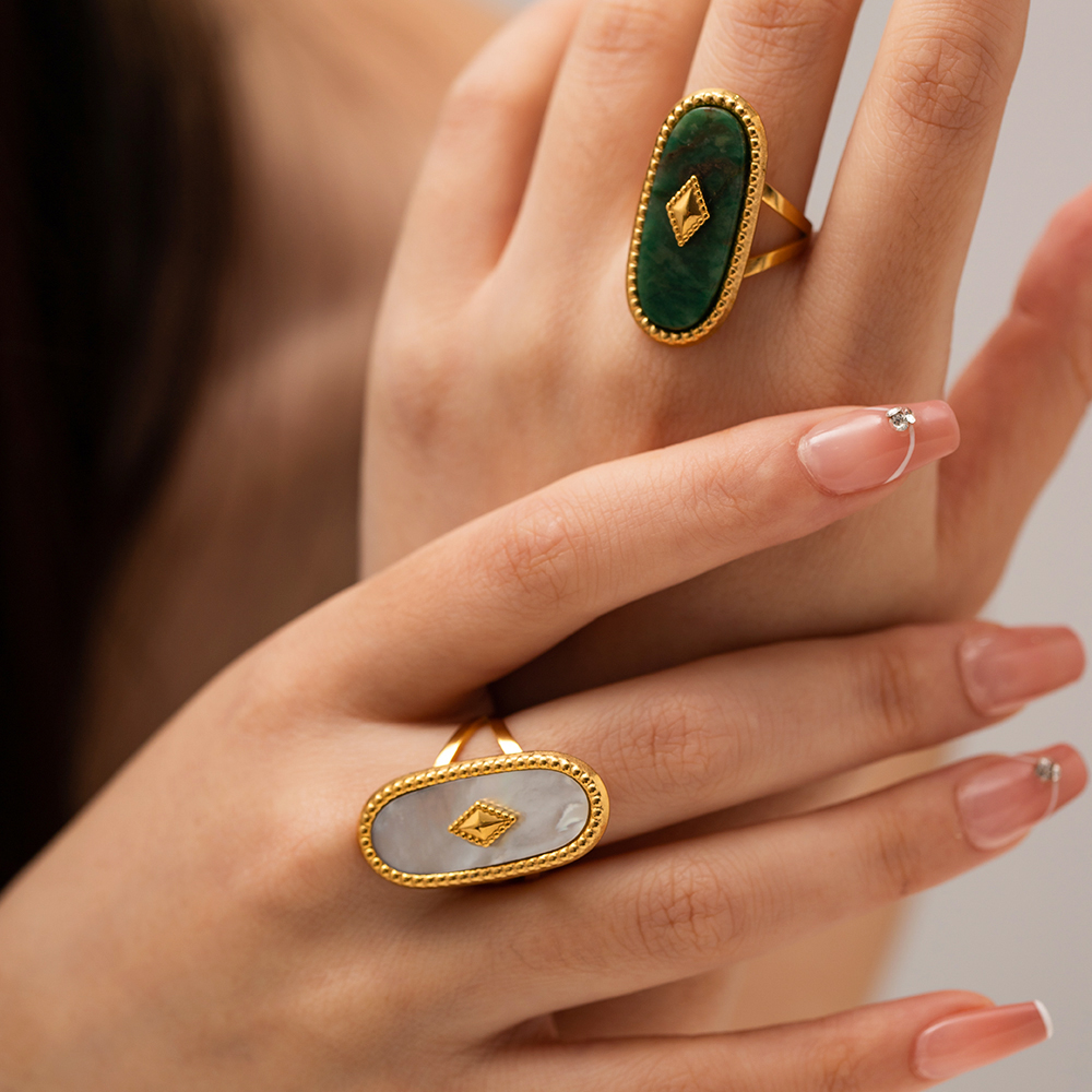 Céleste Ring Agathe 18K Gold - 8