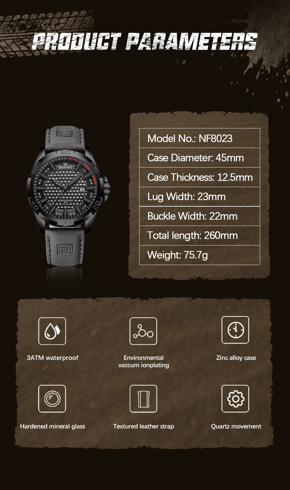 Naviforce Avalanche Grey - 5