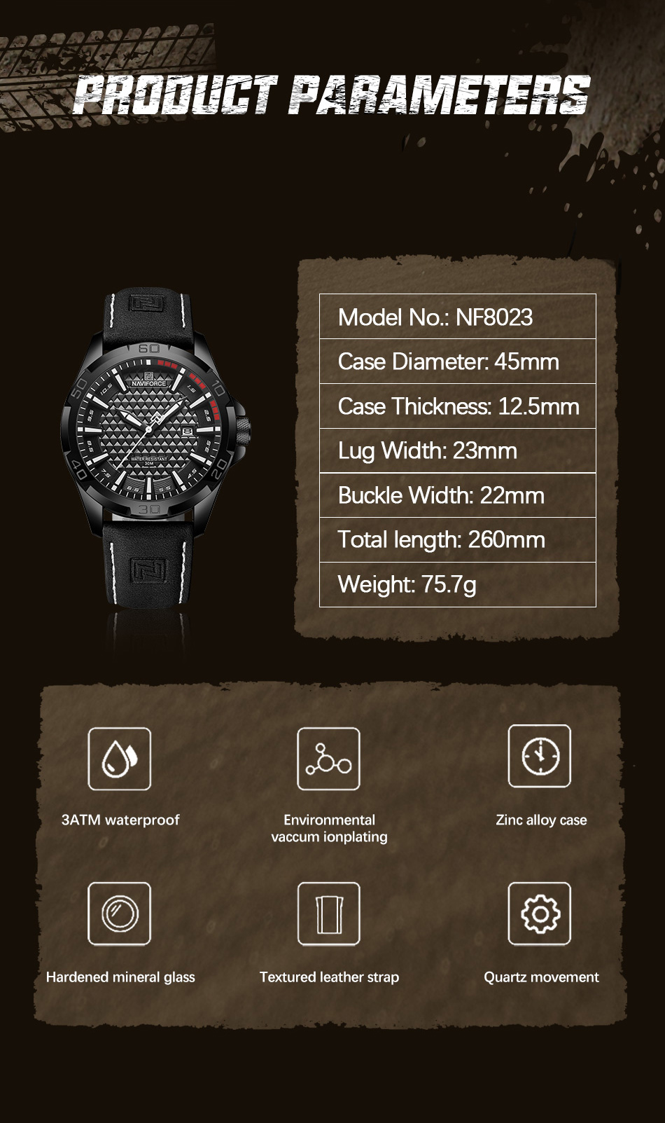 Naviforce Avalanche Black - 5