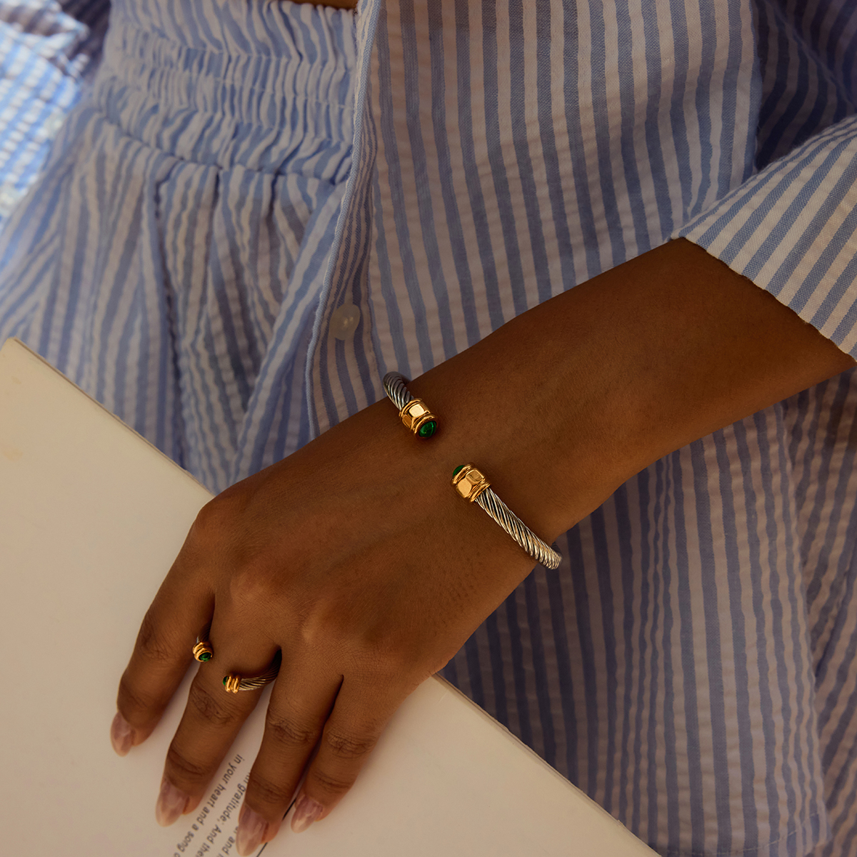 Céleste Bangle Ermeline 18K Gold - 2