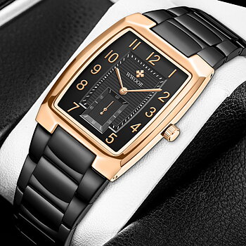 WWOOR Chronolux Black Rose Gold