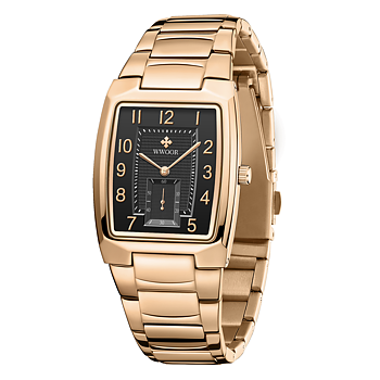 WWOOR Chronolux Rose Gold Black