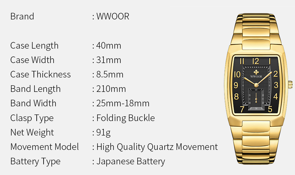 WWOOR Chronolux Gold Black - 9