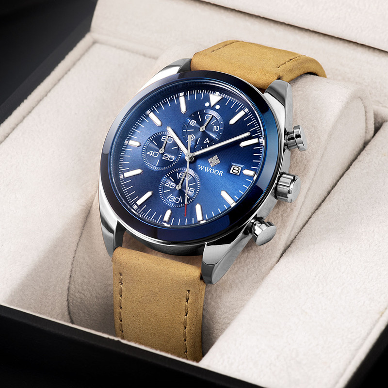 WWOOR TimeTracer Silver Blue - 8
