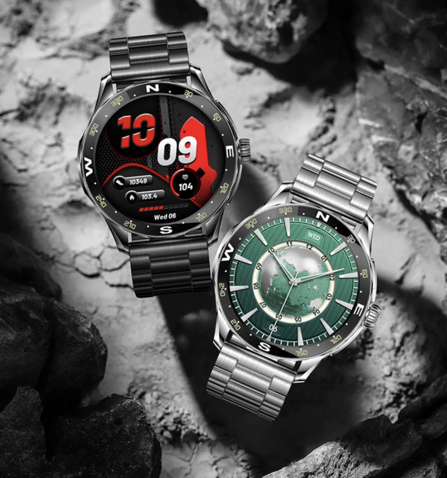 Philippe Palmer Smart Watch LP88 AMOLED Black Steel - 23