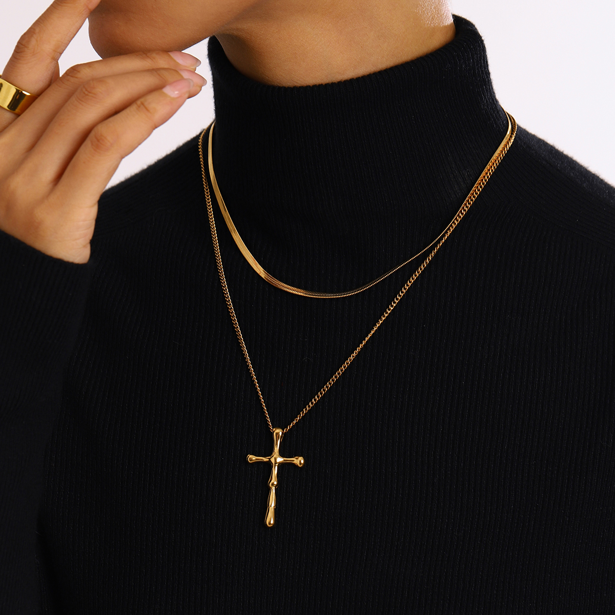 Céleste Necklace Perline 18K Gold - 4