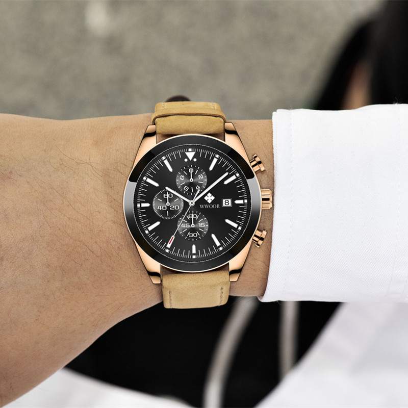 WWOOR TimeTracer Rose Gold Black - 7