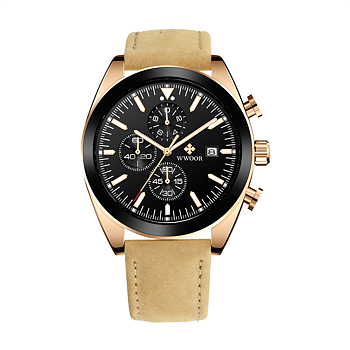 WWOOR TimeTracer Rose Gold Black