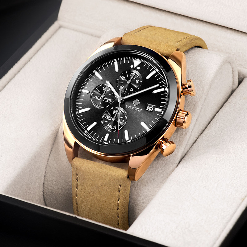 WWOOR TimeTracer Rose Gold Black - 9
