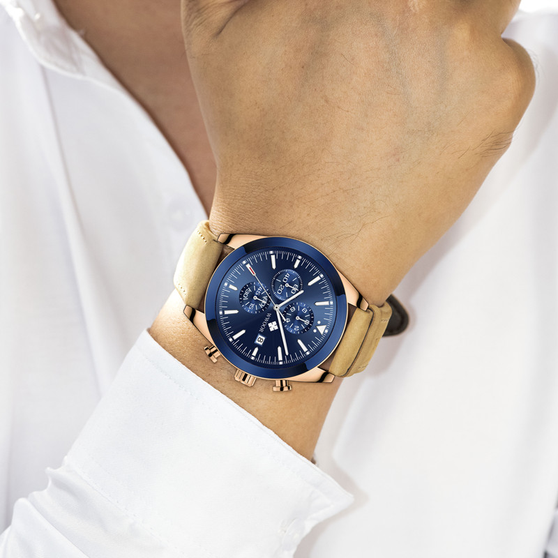WWOOR TimeTracer Rose Gold Blue - 6