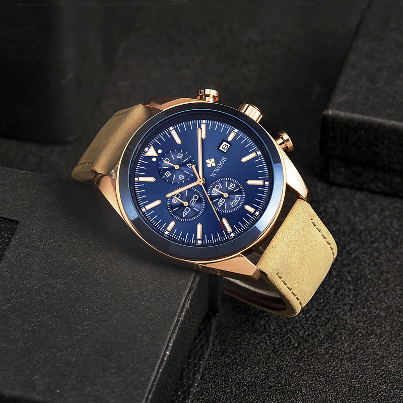 WWOOR TimeTracer Rose Gold Blue - 9