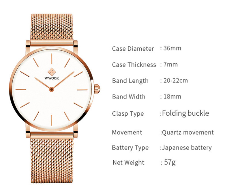 WWOOR HourStone Silver White - 8