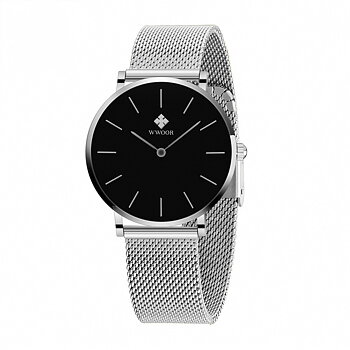 WWOOR HourStone Silver Black